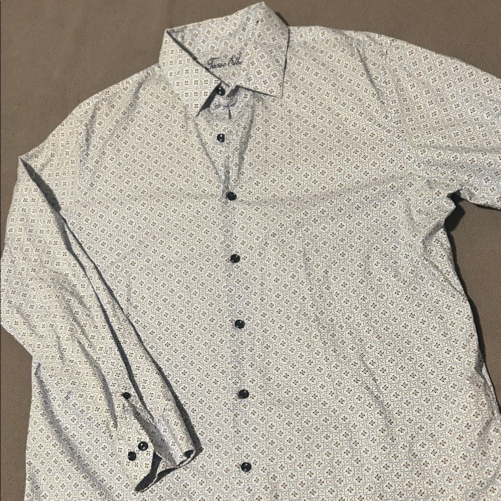 Tasso Elba dress shirt size 16 men’s button down shirt